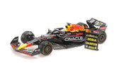 ORACLE RED BULL RACING RB18 - VERSTAPPEN - WINNER JAPANESE GP 2022 - W/pitboard - World Champion 1:18