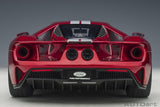 Ford GT (2017) - liquid red / silver stripes 1:12