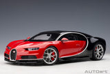Bugatti Chiron (2017) - red/black 1:12