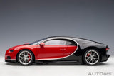 Bugatti Chiron (2017) - red/black 1:12
