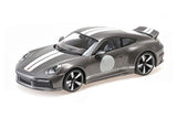 PORSCHE 911 (992) SPORT CLASSIC 2022 - Grey Metallic W/stripe 1:18