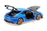 PORSCHE CAYMAN GT4 RS 2024 - Blue W/ Weissach Package 1:18
