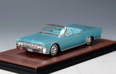 1964 Lincoln Continental Convertible (Open roof) - Regal Turquoise Metallic 1:43