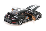 PORSCHE 911 (992) SPORT CLASSIC 2022 - Green Metallic W/stripe 1:18