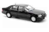 Mercedes S600 (W140) 1997 - Obsidian black met. 1:18