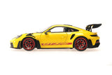 PORSCHE 911 (992) GT3RS 2024 - Yellow W/weissach Package W RED Wheels 1:18