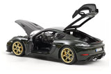 Porsche Cayman GT4 RS w/Weissach Pack 2023 - Brewster green 1:18