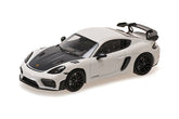 PORSCHE CAYMAN GT4 RS 2021 - White W/ Black Wheels 1:43