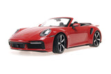 PORSCHE 911 (992) TURBO S CABRIOLET 2020 - RED 1:18