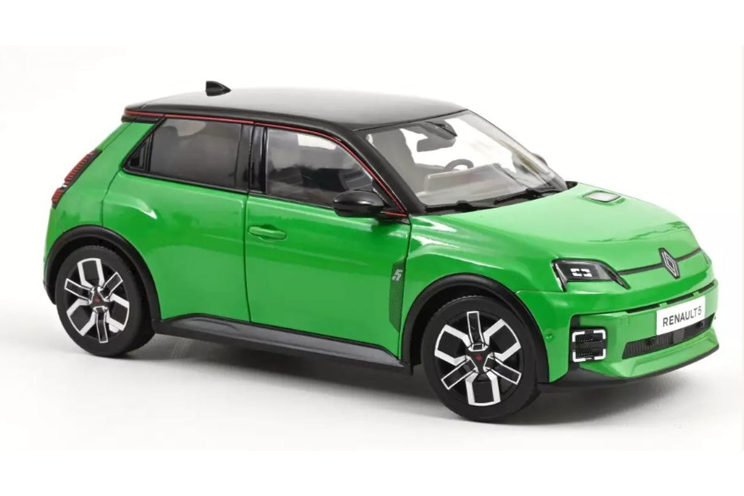Renault 5 E-Tech 100% Electric 2024 - Pop Green & Black 1:18