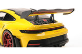 PORSCHE 911 (992) GT3RS 2024 - Yellow W/weissach Package W RED Wheels 1:18