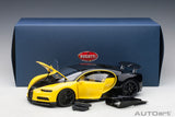 Bugatti Chiron - Jaune Molsheim/Nocturne Black 1:18