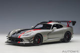 Dodge Viper ACR 2017 - billet silver metallic/black 1:18