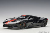 Ford GT 2017 - shadow black/orange stripes 1:18