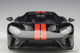 Ford GT 2017 - shadow black/orange stripes 1:18