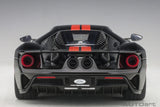 Ford GT 2017 - shadow black/orange stripes 1:18