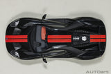 Ford GT 2017 - shadow black/orange stripes 1:18