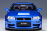 Nissan Skyline GT-R (R34) NISMO Z-Tune 2005 - bayside blue 1:18