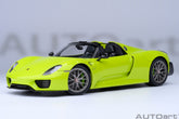 Porsche 918 Spyder 2013 - green Weissach Package 1:18