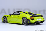 Porsche 918 Spyder 2013 - green Weissach Package 1:18