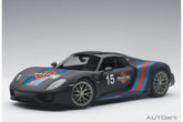 Porsche 918 Spyder (2013) "with Weissach Package" - black/Martini Livery 1:18