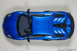 Lamborghini Aventador SVJ 2019 - blu Nethuns/metallic blue 1:18