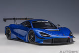 McLaren 720S GT3 2019 - azure blue 1:18