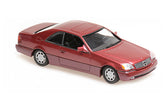 MERCEDES-BENZ 600SEC COUPE 1992 - RED Metallic 1:43