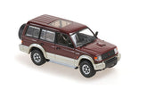 MITSUBISHI PAJERO LWB 1991 - Dark RED Metallic 1:43