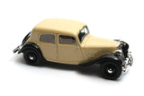 Citroen Traction Avant 7CV (1934) - beige / black 1:18