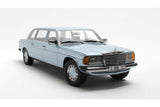 Mercedes W123 Lang (1978) - blue met 1:18