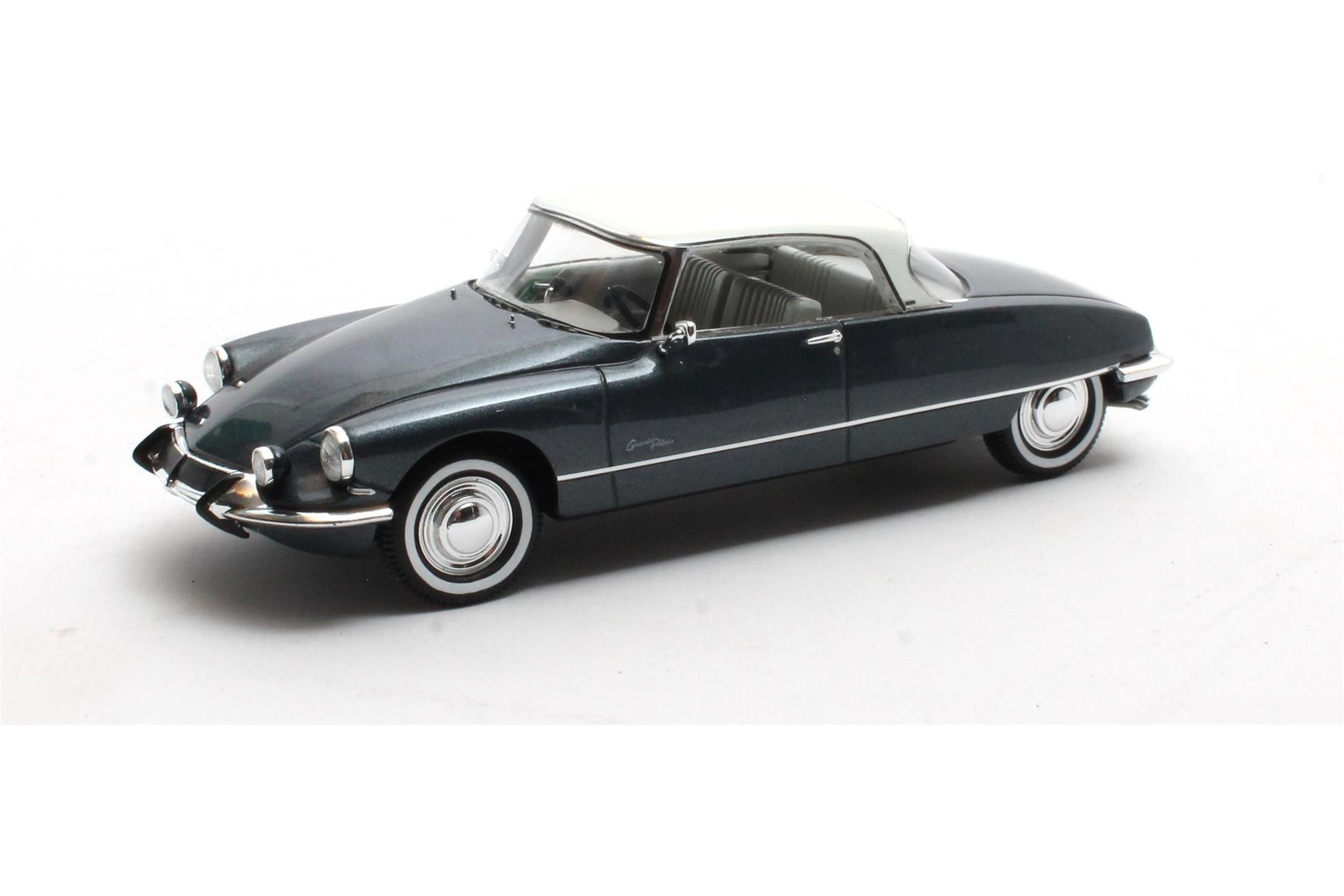 NOREV 1/43 Citroën DS21 PALLAS 1967 Vert Toit Argenté (miniature Métal)