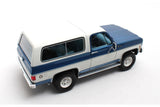 Chevrolet Blazer K5 (1973-1978) - blue/white 1:18