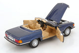 Mercedes 450 SL R107 EU-Version (1985) - blue metallic 1:12