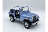 Jeep CJ-7 Laredo (1980) - blue and racing decals 1:18
