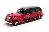 Packard Henney Fire Dept Ambulance 1940 - red/black 1:43
