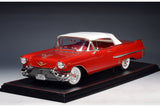 1957 Cadillac Series 62 Convertible (closed roof) - Dakotah red 1:18