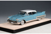 1958 Cadillac Fleetwood Sixty Special - Somerset Blue with Alpine White 1:43