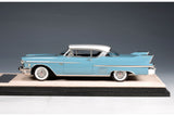 1958 Cadillac Coupe De Ville - Somerset Blue with Alpine White 1:43