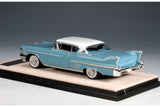 1958 Cadillac Coupe De Ville - Somerset Blue with Alpine White 1:43