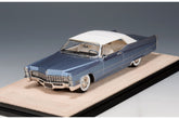 1967 Cadillac de Ville Convertible (closed roof) - Marina Blue Metallic 1:43