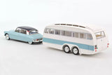 Citroën DS 19 1959 - Nuage Blue and Violet + Caravane Hénon 1:18