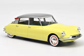 Citroën DS 19 1960 - Jonquille Yellow + Caravan Digue Panoramic 1:18