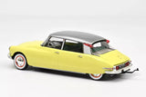 Citroën DS 19 1960 - Jonquille Yellow + Caravan Digue Panoramic 1:18