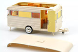 Citroën DS 19 1960 - Jonquille Yellow + Caravan Digue Panoramic 1:18