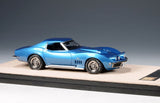 1969 Chevrolet Corvette C3 L88 Coupe (Open Headlight/Closed Roof) - Lemans blue Metallic 1:43