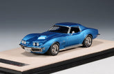 1969 Chevrolet Corvette C3 L88 Coupe (Open Headlight/Closed Roof) - Lemans blue Metallic 1:43
