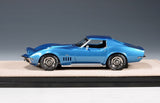 1969 Chevrolet Corvette C3 L88 Coupe (Open Headlight/Closed Roof) - Lemans blue Metallic 1:43