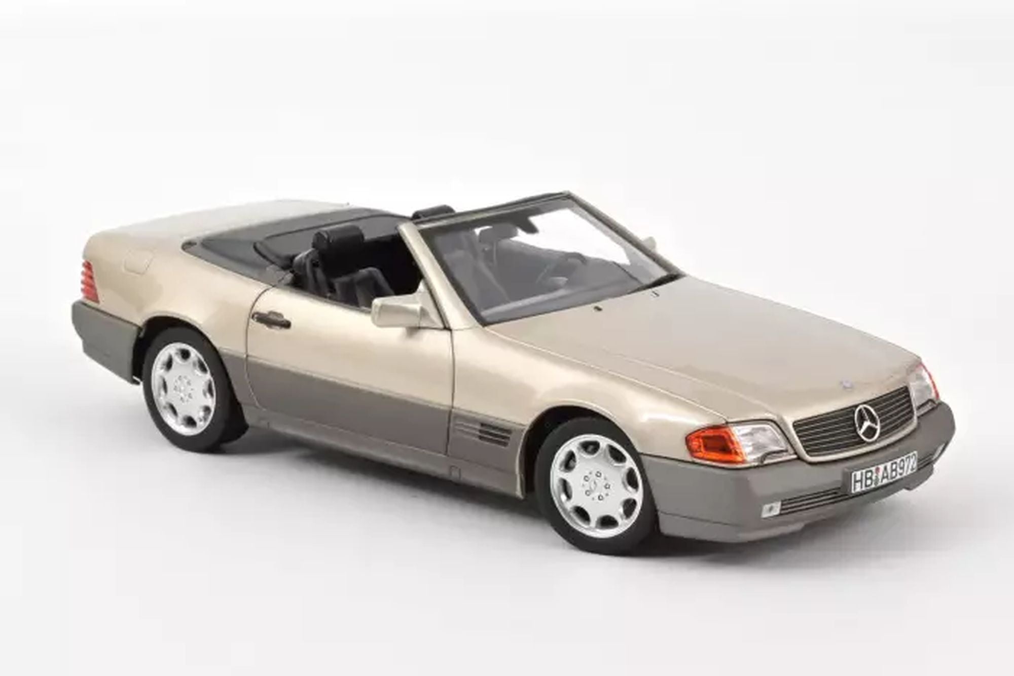 メルーカ　リー様 Mercedes 500 SL (R129) 1989 - smoke silver metallic 1:18 – Thomas