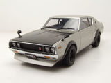 Nissan Skyline 2000 GT-R SPEZ (KPGC110) Tuned Version - silver 1:18